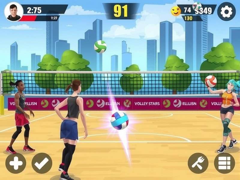 Volley Stars Rising Gameplay Screenshot